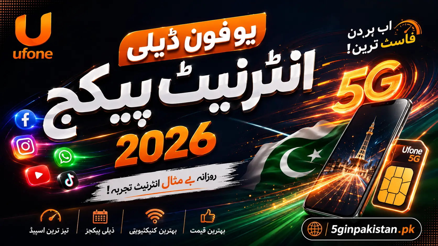 Ufone Daily Internet Package Code